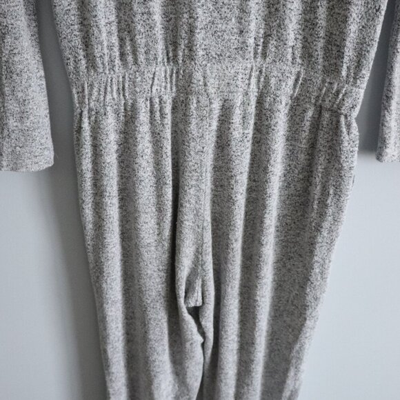 GAP Kids Girl Sz XXL Grey Softspun Buttoned V-Neck Stretch One Piece Jumpsuit - Picture 10 of 15